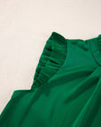 Emerald Pleated Sleeveless Top