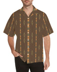 Mocha Aztec Men's Western Camp Shirt