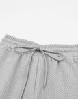 Textured Top and Pants Set