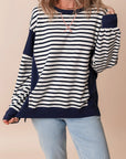 Sage Exposed Seam Loose Fit Sweatshirt