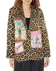 Baha Ranch Retro Pop Western Wild West Leopard Blazer