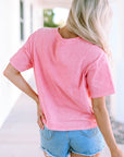 Jolene Lace Patch Pocket T-Shirt