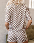 Checker Top and Shorts Set
