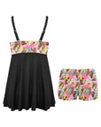 Vintage Cowgirl Swim Dress & Shorts Set