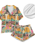 Baha Ranch Retro Pop Western Satin Pajama Set