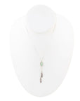Feather Green Turquoise and Sterling Silver Necklace