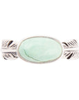 Feather Green Turquoise and Sterling Silver Ring