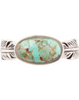Feather Sterling Silver and Blue Turquoise Ring
