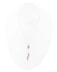 Feather Turquoise and Sterling Silver Necklace