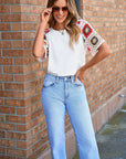 Rayne Crochet Short Sleeve Top
