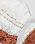 Maggie Striped Knit Puff Sleeve Casual Sweater