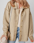 Celeste Quilted Puffer Buttoned Shacket