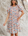 Aliana Bohemian Floral Mini Dress