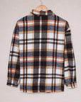 Plaid Pocketed Button Front Shacket