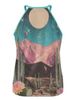 Baha Ranch Bull Skull Retro Pop Western Tank Top