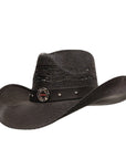 FIRE FIGHTER HEROES BLACK SHANTUNG STRAW