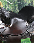 HILASON Flex Tree Western Horse Saddle American Leather Trail Barrel | American Saddle Horse | Leather Saddle | Western Saddle | Saddle for Horses | Horse Saddle Western