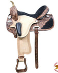 Hilason Flex Tree Western Horse Saddle American Leather Trail Barrel Racing By Hilason