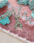 Floral Blue Turquoise and Sterling Silver Ring