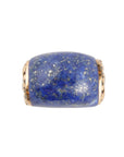 Flourished Bronze Ring - Lapis