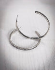 Folk Tooled Hoop Fashion Earrings