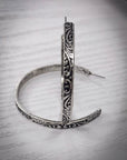 Folk Tooled Hoop Fashion Earrings