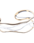 Fresh Two Toned Sterling Silver and Bronze Cuff Bracelet