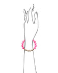 Fuchsia Jade and Hematite Bracelet