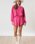 Pink Crop Pearl Set
