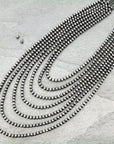 Gatton Navajo Style Pearl Layer Fashion Necklace