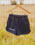 The Cowgirl Club Fleece Short in Indigo