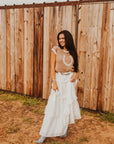The Kaiya Horseshoe Sweater Vest in Taupe
