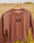 The Team Roper Sweatshirt in Mauve
