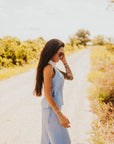 The Rio Linen Set in Blue