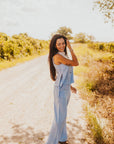 The Rio Linen Set in Blue