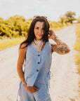 The Rio Linen Set in Blue