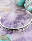 Geometric All Sterling Silver Cuff Bracelet