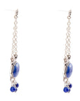 Go West Blue Lapis and Sterling Silver Drop Earrings