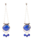Go West Blue Lapis and Sterling Silver Drop Earrings