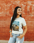 God Bless America Cowboy Trump Graphic Tee