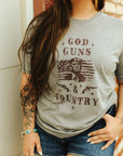 God, Guns and Country Trump Graphic Tee