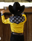 *YOUTH* GOLD SPADE SPARKLE PERFORMANCE RODEO SHIRT