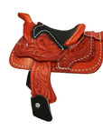 AJ Tack 2 Inch Seat Decorative Western Saddle