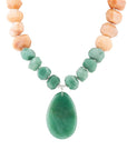 Green Aventurine Bold Pendant Necklace