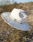 Wide Brim Ivory Hat -clearance