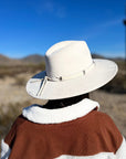 Wide Brim Ivory Hat -clearance