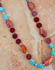 Headed West Long Carnelian Necklace