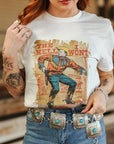 Hell I Won't Vintage Cowboy Graphic Tee
