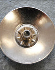 Hilason 3 Tone Finishing Round Conchos Copper Dome Silver And Brown