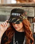 Howdy Full Camo Trucker Hat